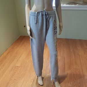 Victoria's Secret Pink Gray Iridescent Sequins L